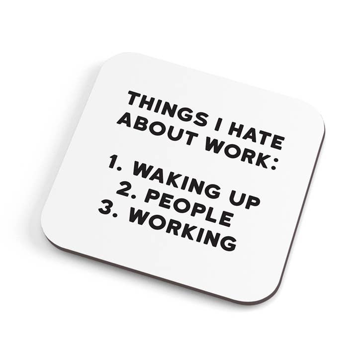Work Coaster voor wholesale door Redback Cards UK