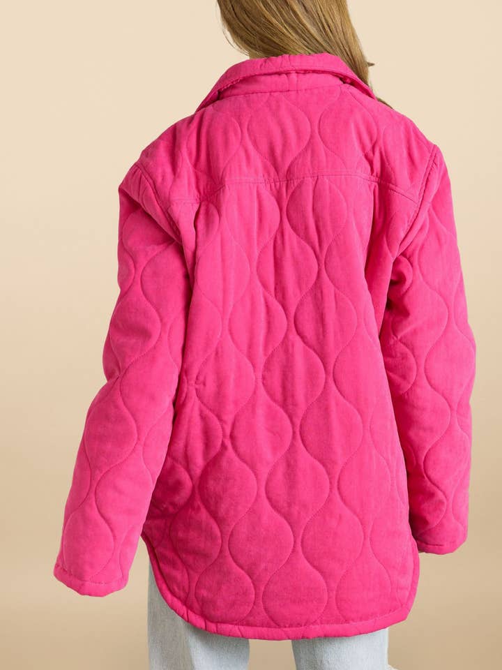 ADORA LA - Wholesale Jacket - Women's - CEJ2640X -PLUS SOLID QUILTED JACKET SIDE POCKET8