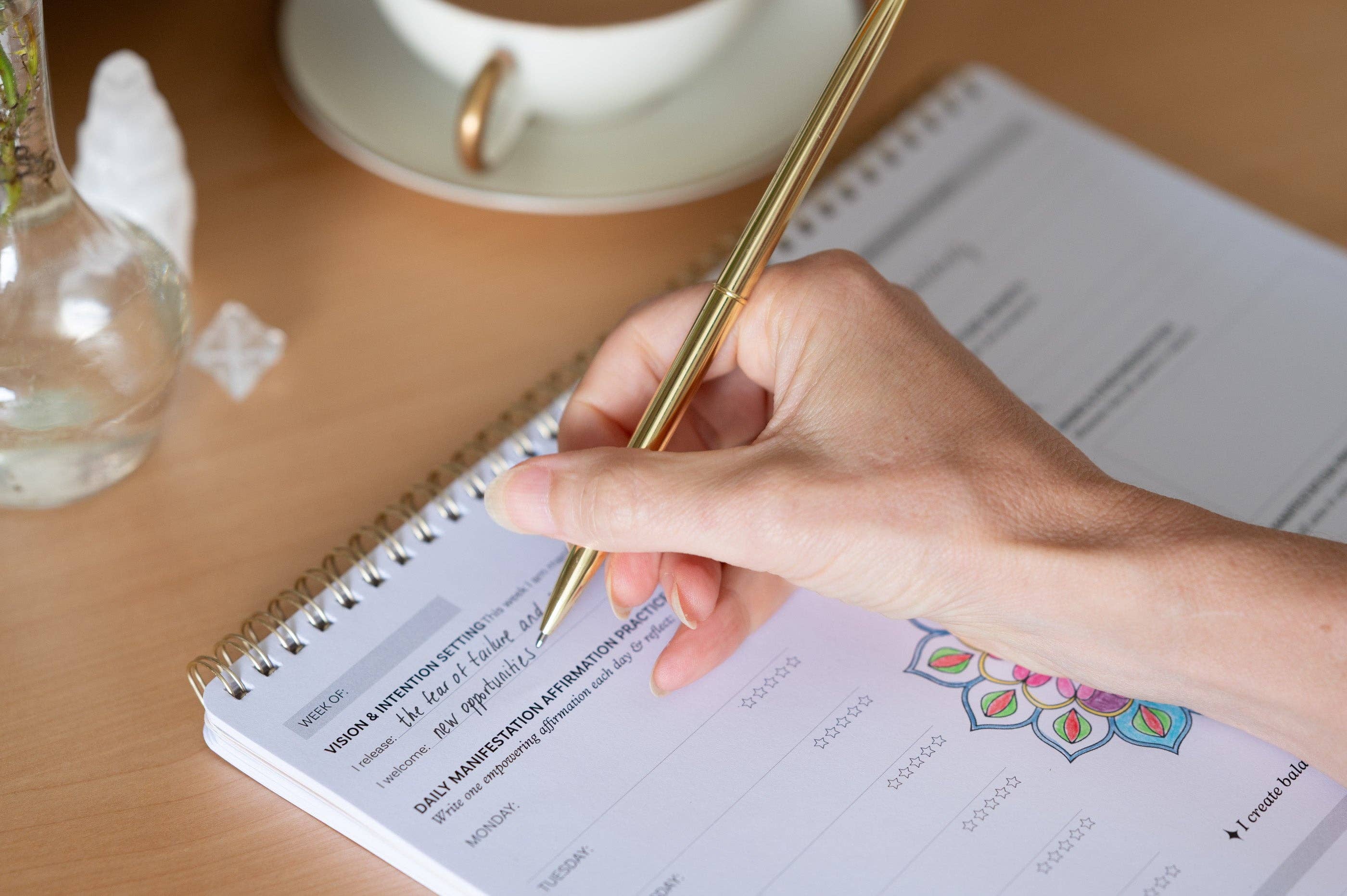 Innerlight Compass - Wholesale Notepad - Undated Manifestation Planner with Affirmations & Coloring7