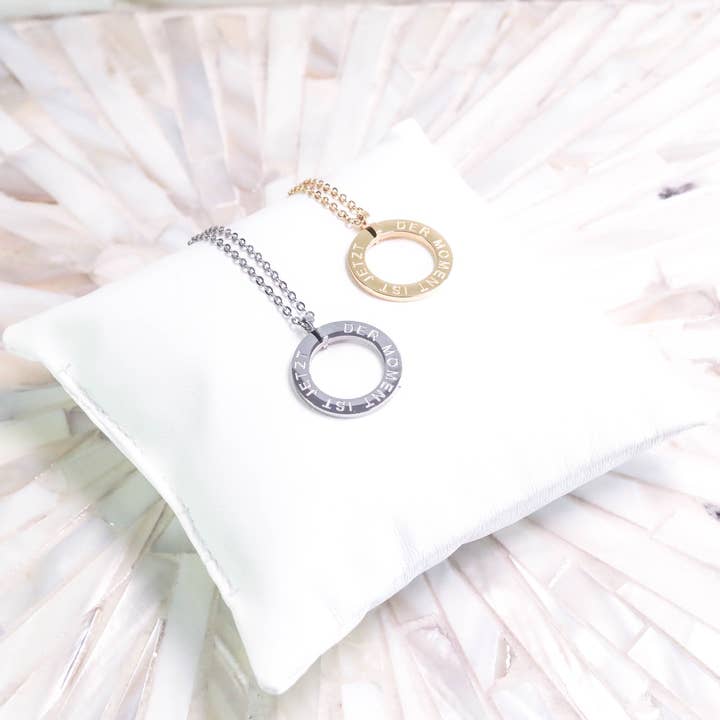 Mantra Necklace - THE MOMENT IS NOW for wholesale by Mein Mantra