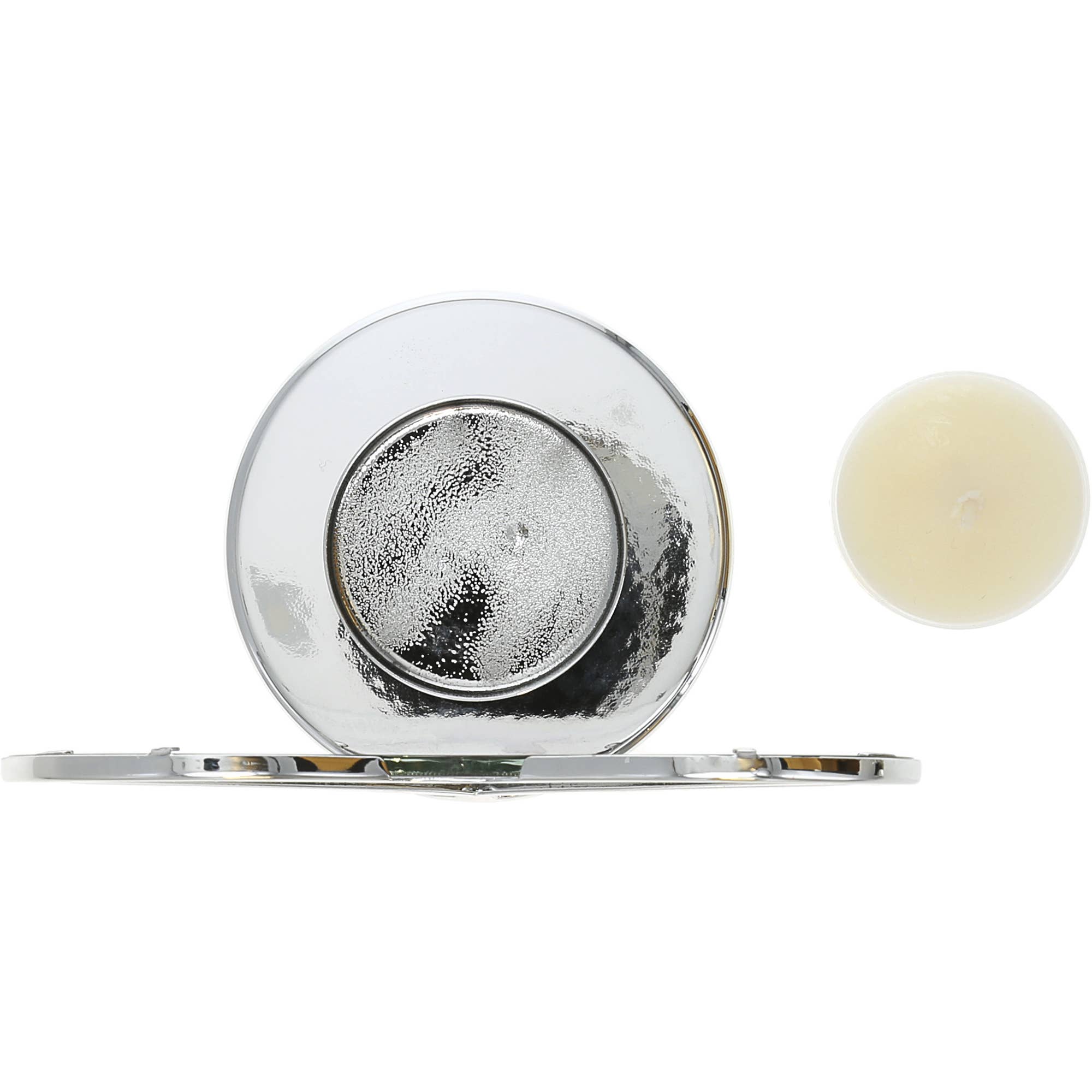 Pavilion - Wholesale Candle Holder - Cardinals Appear - 5" Glass Heart Tea Light Holder5