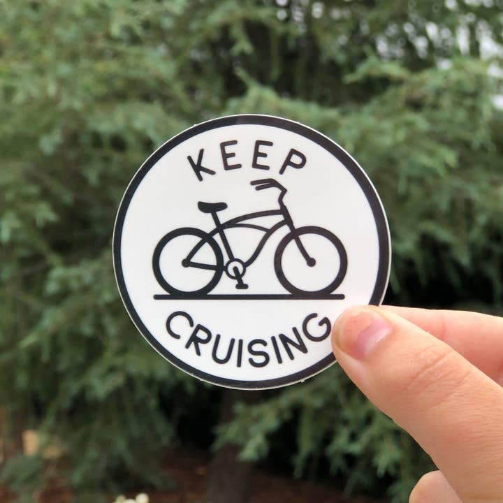 Squatchy - Wholesale Sticker - Keep Cruising Beach Cruiser Decal Sticker