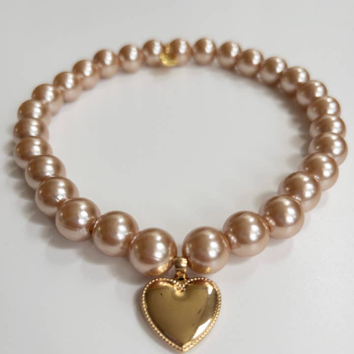 GIGI’S USA - Wholesale Pet collar – Dog - Pearly Latte Skinny Necklace0