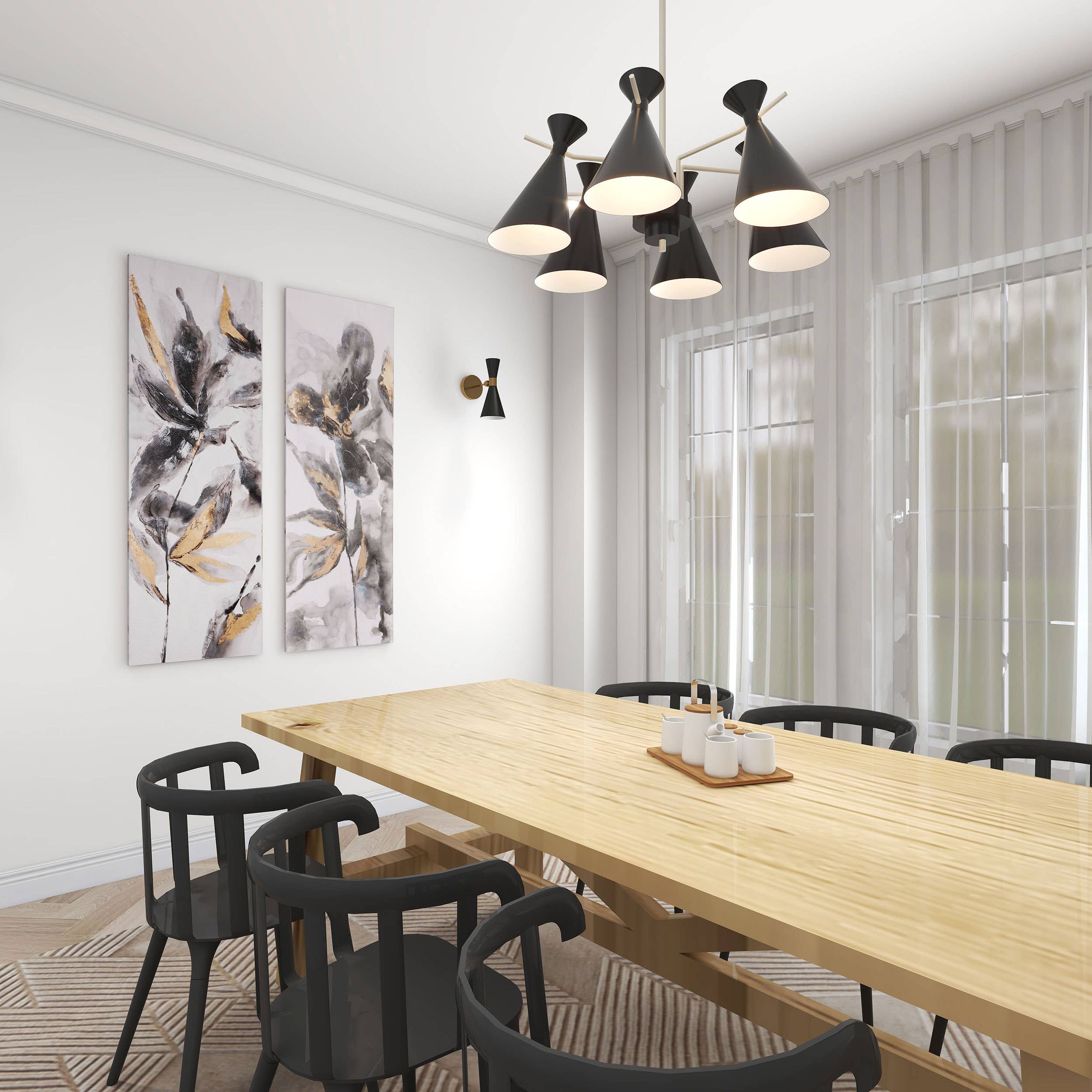 Vertuu Design Inc. - Venta al por mayor Pintura/dibujo - Lienzo pintado a mano Posh Blooms I5