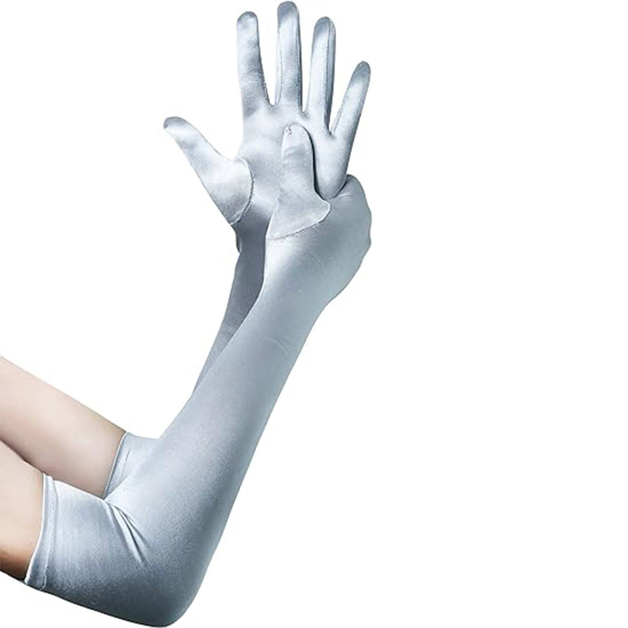 TAPA fashion - Wholesale Gloves – Women's - Satin 18 Inch Long Gloves FG528-12BL (12pc)11