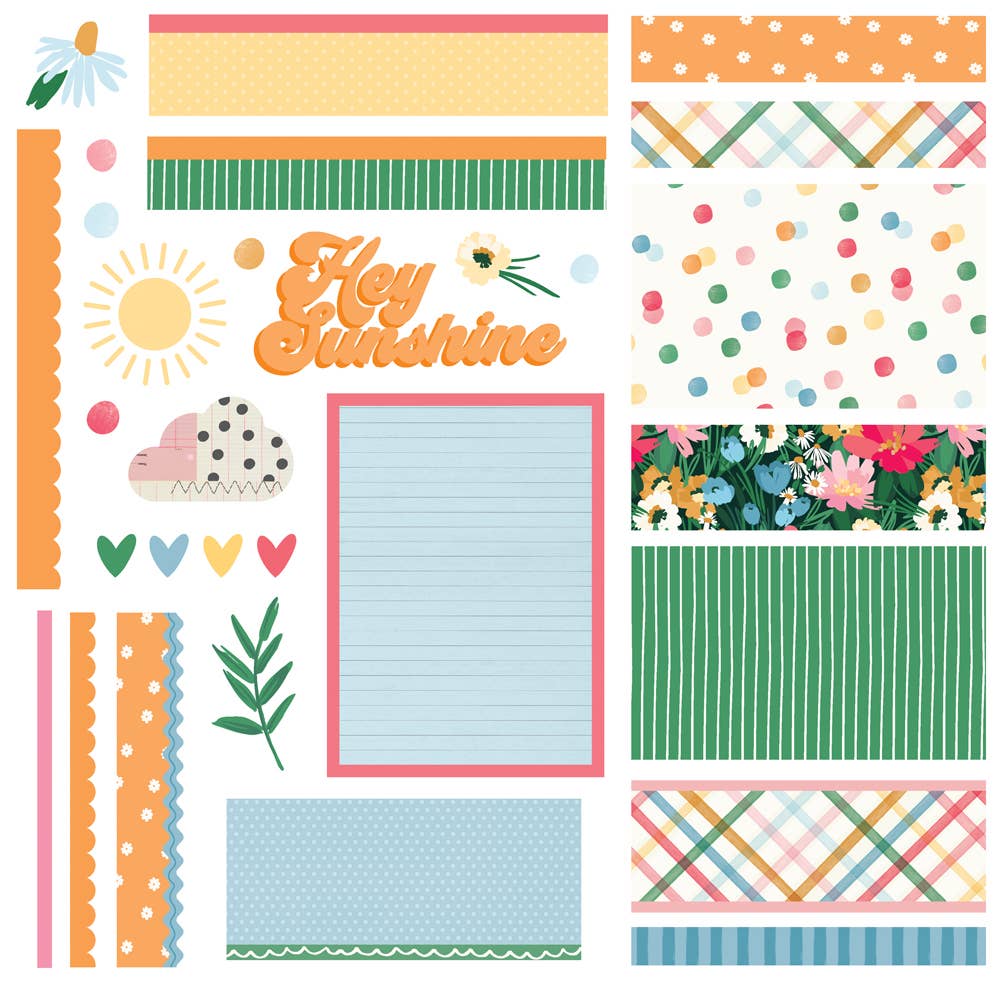 Simple Stories - Wholesale DIY Craft Kit - Sunny Days Simple Cards Kit with Chipboard & Die-Cut Pieces1