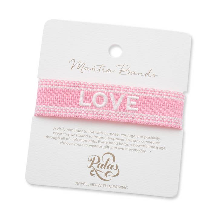 Bande Mantra d'Amour pour la vente par Palas Jewellery