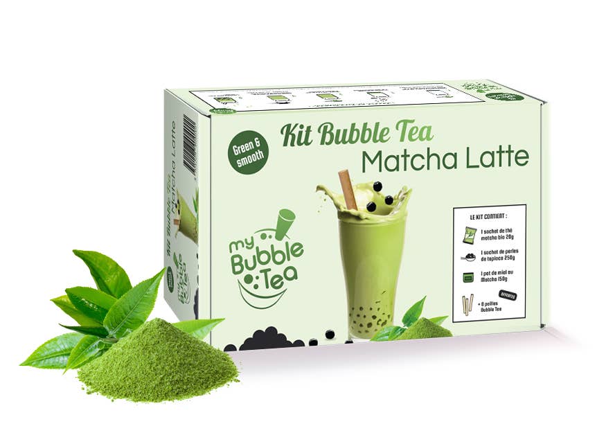 My Bubble Tea - Vente Kit de fabrication de boisson - Kit Bubble Tea Matcha Latte1