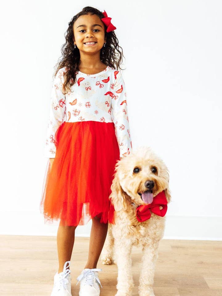 Santa Paws L/S Tutu Dress for wholesale by Mila & Rose