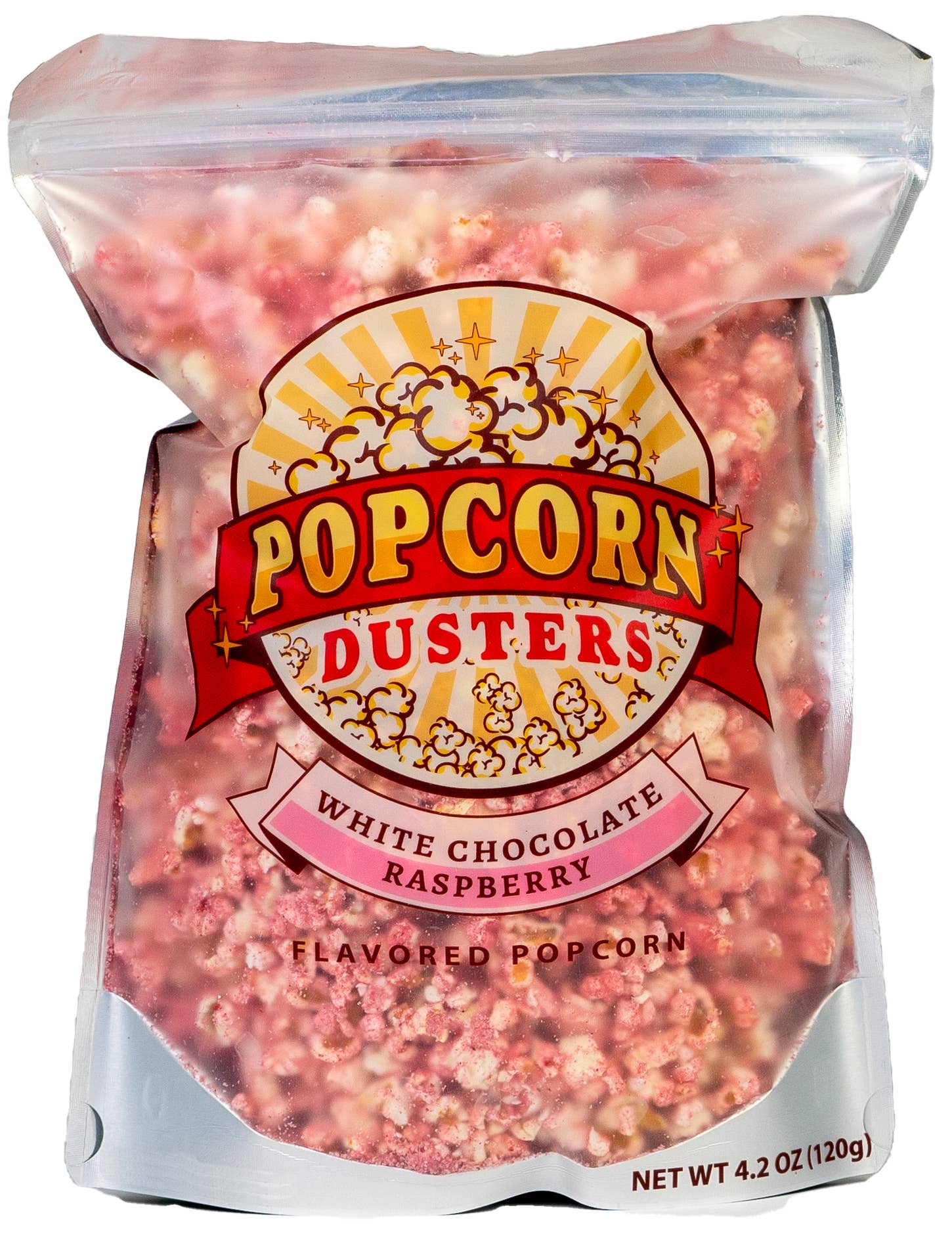 Popcorn Dusters, LLC - Wholesale Popcorn - White Chocolate Raspberry Gourmet Popcorn0