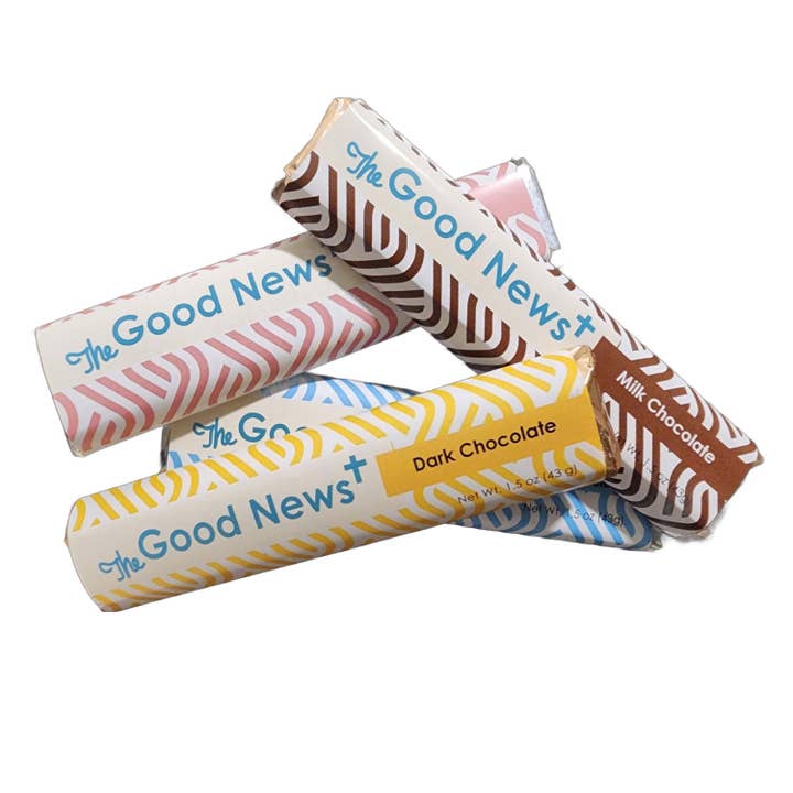 The Good News Chocolate – Engroshandel Chokoladebar – Den Gode Nyheders Evangelium Chokoladebar - 2 Kasser (100x barer)