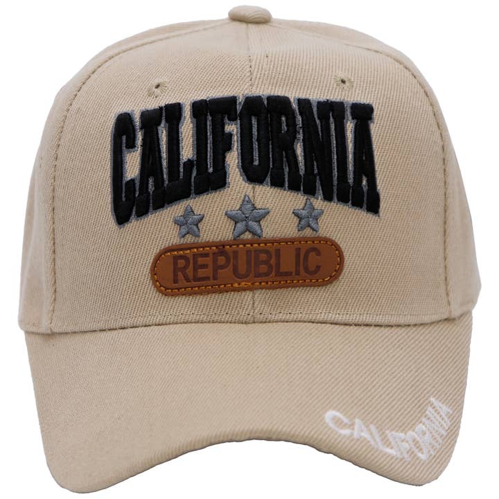 Cap Zone - Wholesale Baseball Cap - Unisex - California Republic Velcro Back Baseball Cap8