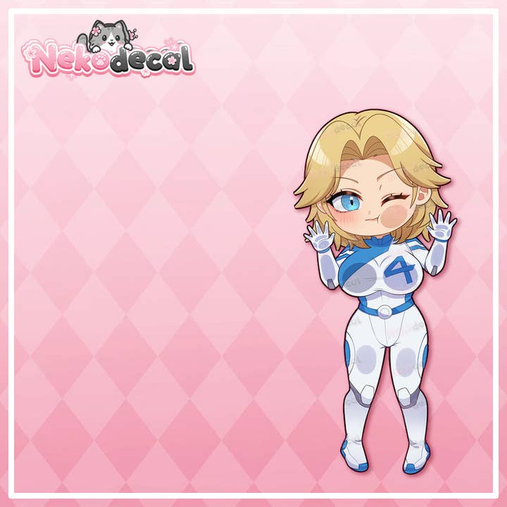 Nekodecal - Wholesale Sticker - Chibi Hero Peekers10