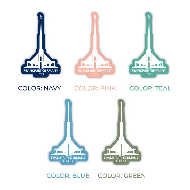 JasmineTreeDesign - Wholesale Sticker - Frankfurt Germany Temple Sticker, Frankfurt Germany Temple1