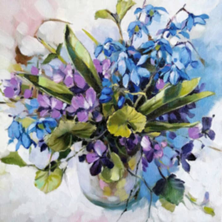 Diamond Painting Kit Violets And Snowdrops DE7126 for wholesale by RTO&Collection D'Art (RTO Baltic OU)