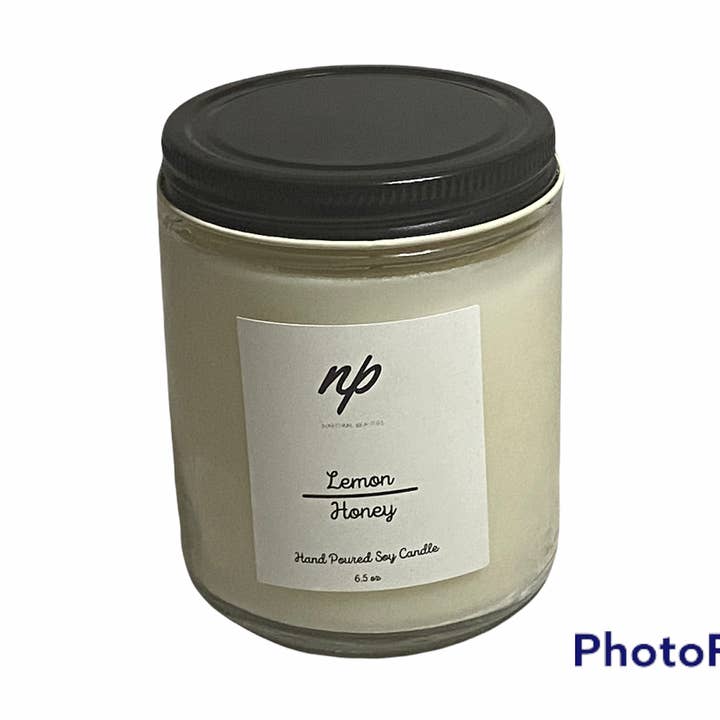 Candela di soia al miele di limone per la vendita all'ingrosso da parte di Naptural Beauties LLC