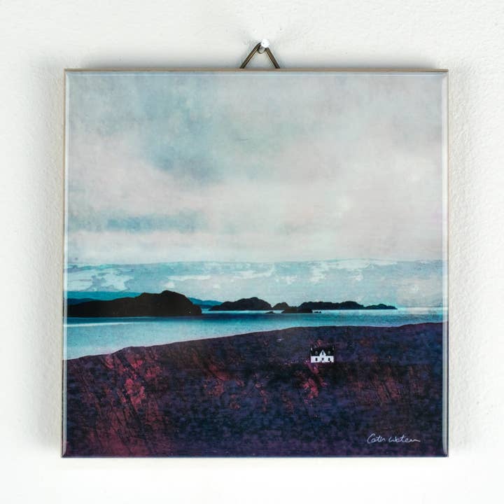 Die Sommerinseln von Achiltibuie Gerahmter Keramik-Kunstdruck für den Großhandel von Cath Waters Scottish Landscapes