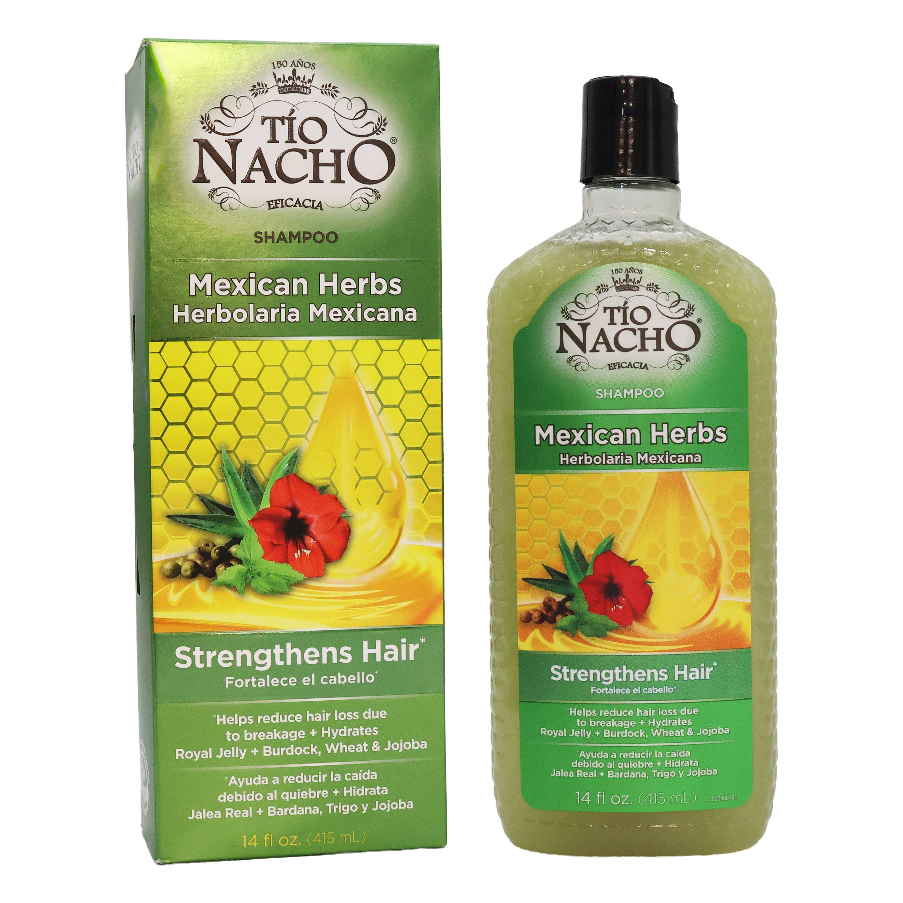 KT Supply - Wholesale Shampoo - Tio Nacho Mexicaanse kruidenshampoo, 14 oz.0