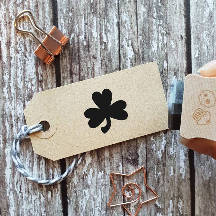 Skull and Cross Buns Rubber Stamps - Wholesale Rubber/Decorative Stamp - Shamrock St Patrick's Day Irish Rubber Stamp