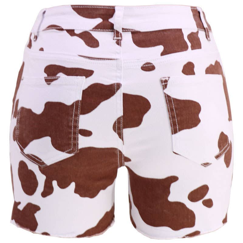 Rosa Clothing - Wholesale Shorts - Women's - Summer cow tie-dye straight shorts8