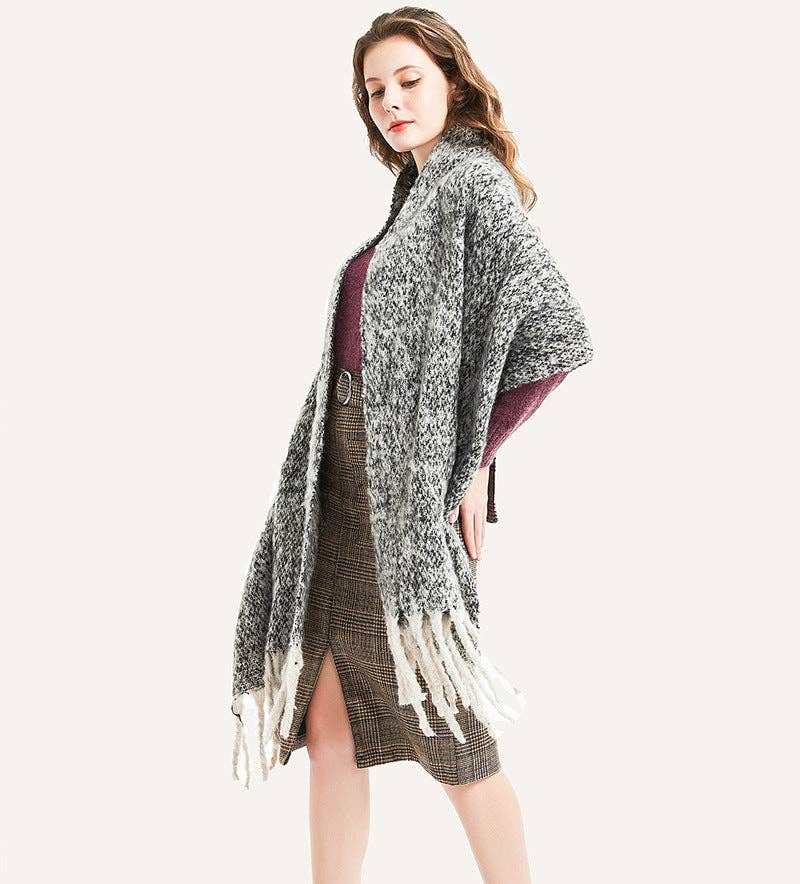 Dipped Shop - Wholesale Scarf - Women's - Solid Color Simple Tessel Scrves DPKS122017