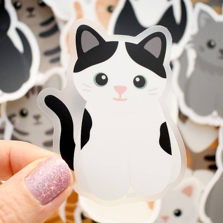 Looks Like My Cat! Black van cat sticker for wholesale by Chester and Pearl
