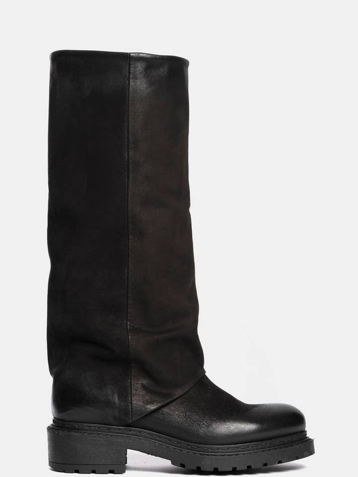 METISSE - Wholesale Boots - Women's - Biker in black nubuck MA9460