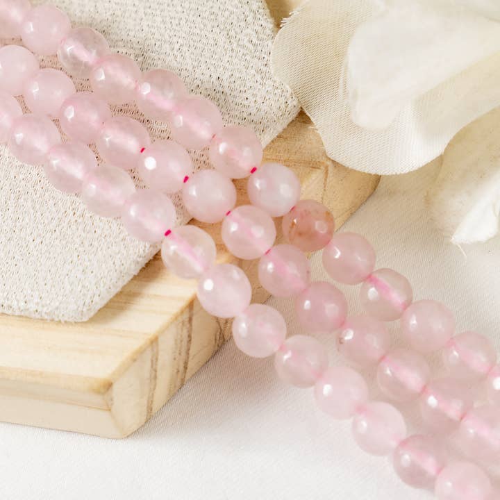 Soothing Crystals Beads – Engroshandel Perler – Farvet Facetteret | Rosenkvarts | Ædelstensperler | Krystalperler3