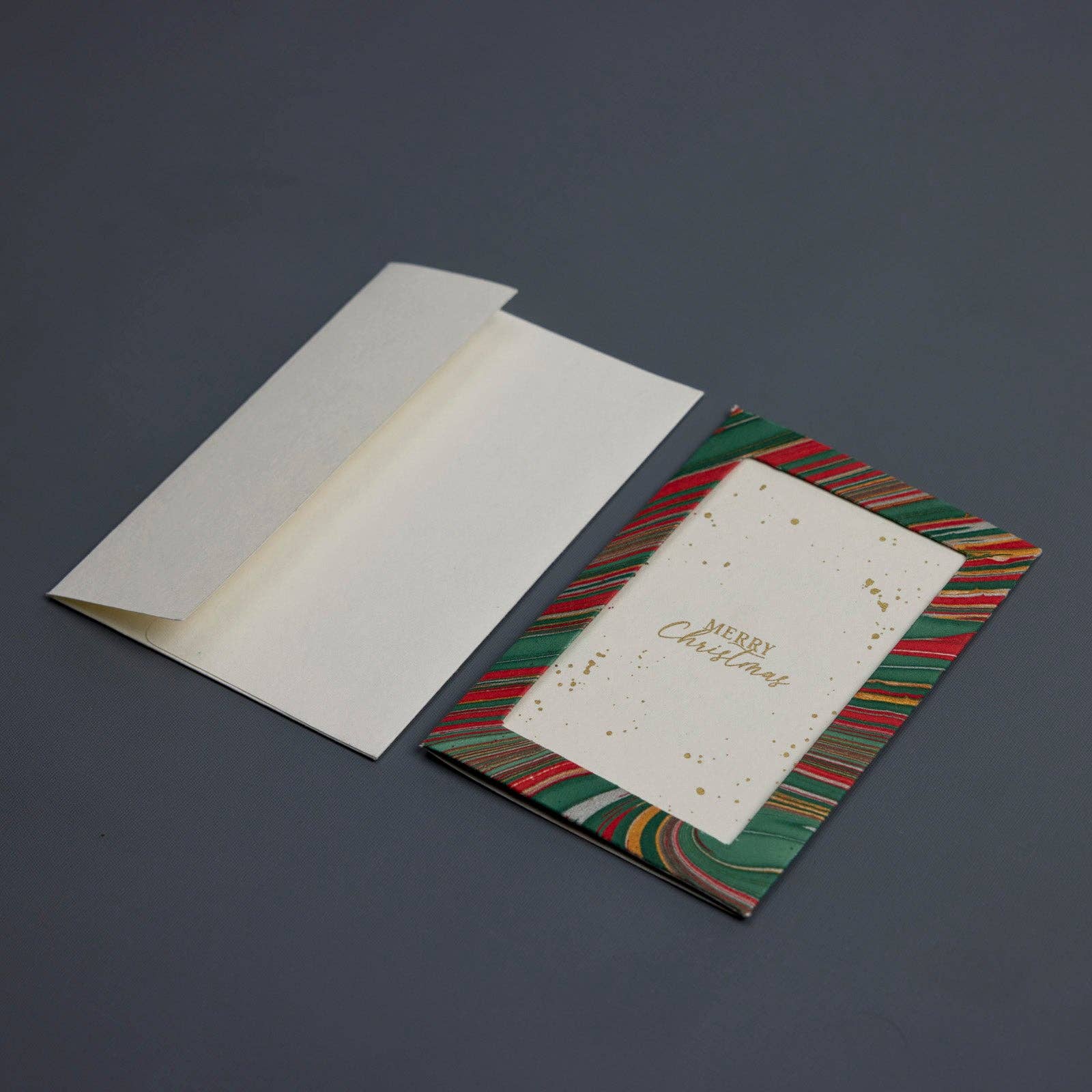 Paper Mirchi – wholesale Christmas card – Keepsake Marbled Greeting Card - Photo frame Striations Festive Mix2