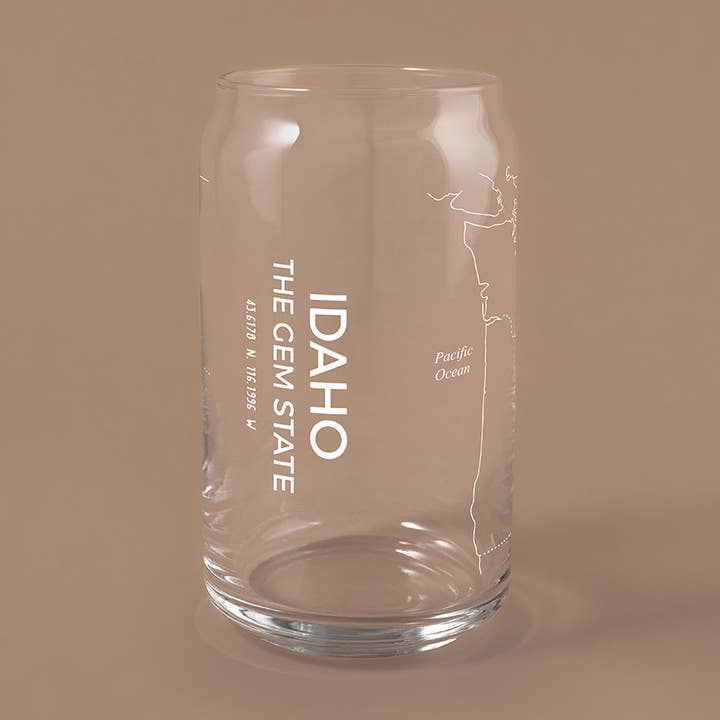 THE CAN - Idaho State Map, 16oz for wholesale by NARBO