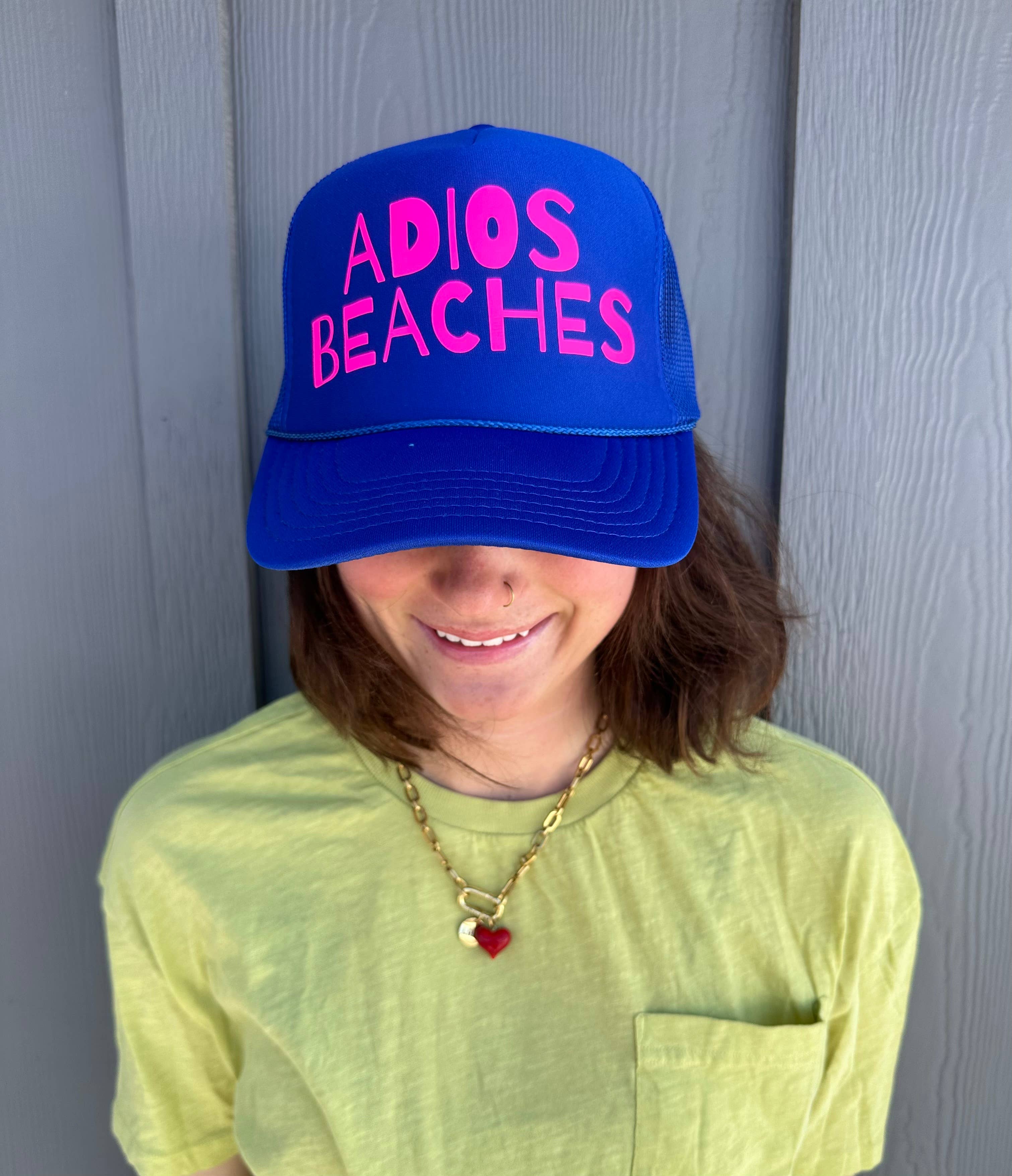 Arnie + Ollie - Wholesale Trucker Hat - Women's - Adios Beaches - Royal Trucker