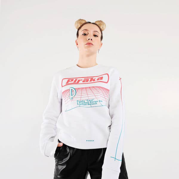PIRAKA - Wholesale Graphic Sweatshirt - Unisex - Retrofuture Sweatshirt2