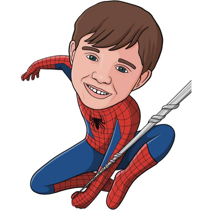 Caricatura personalizada de Spiderman para niños para venta al por mayor de Personalised Baby Clothes and Gifts