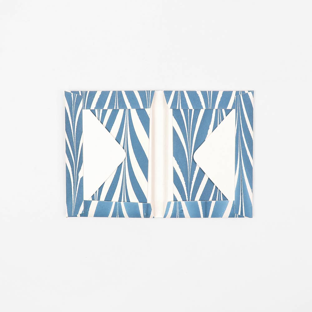 Craft Boat - Vendita all'ingrosso Biglietti di auguri generici - SET DI BIGLIETTI D'AUGURI MARMORIZZATI - BLUE BANYAN1