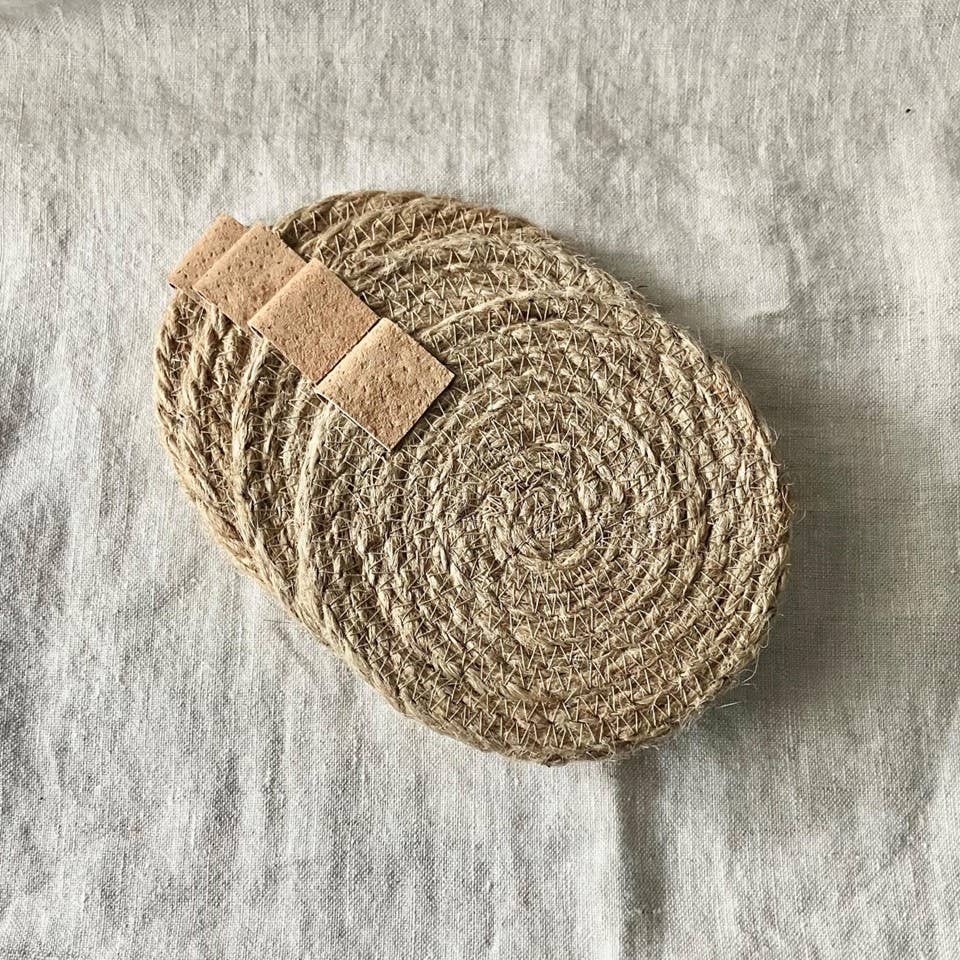 Artwork by Sandra Naufal - Wholesale Coasters - Jute Rope Coasters1