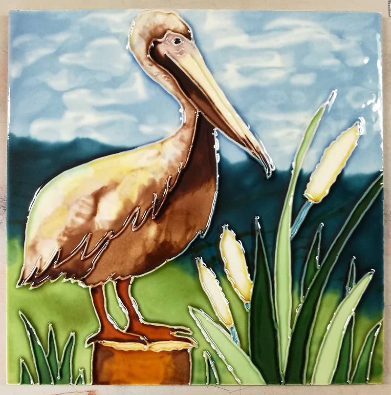CB Home Collection - Wholesale Wall Tile - Pelican 8x8 Tile / Trivet - Nautical Decor