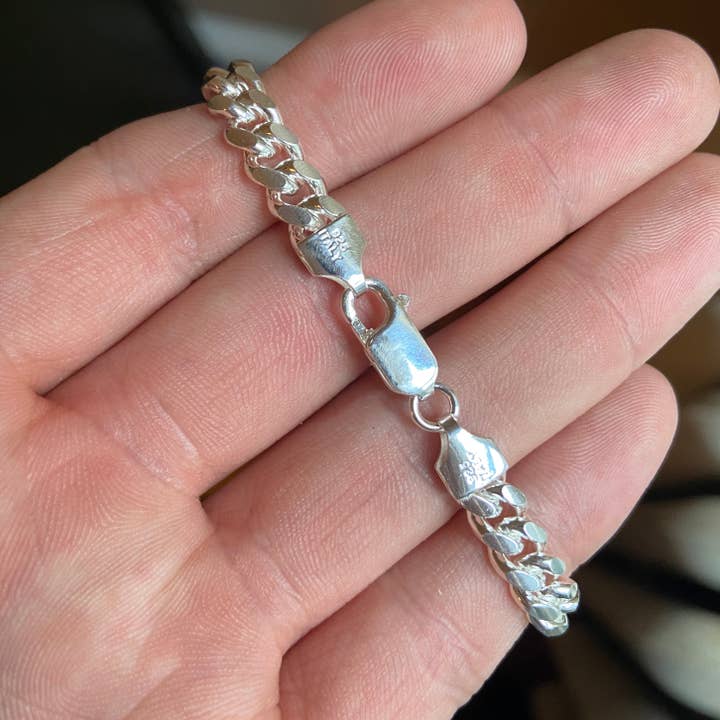 Prestige Jewelry - Wholesale Link & Chain Necklace - Solid Silver Miami Cuban Link Chain 20in 6mm