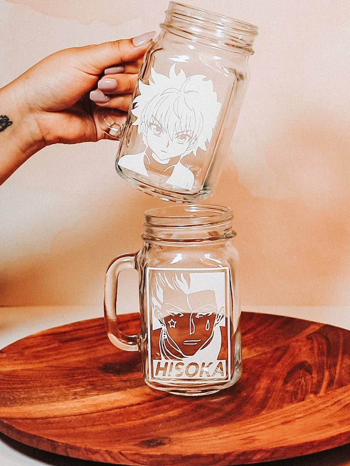 Tasses en pot Mason Anime (HunterxHunter) pour la vente par LoveGiftedBoutique