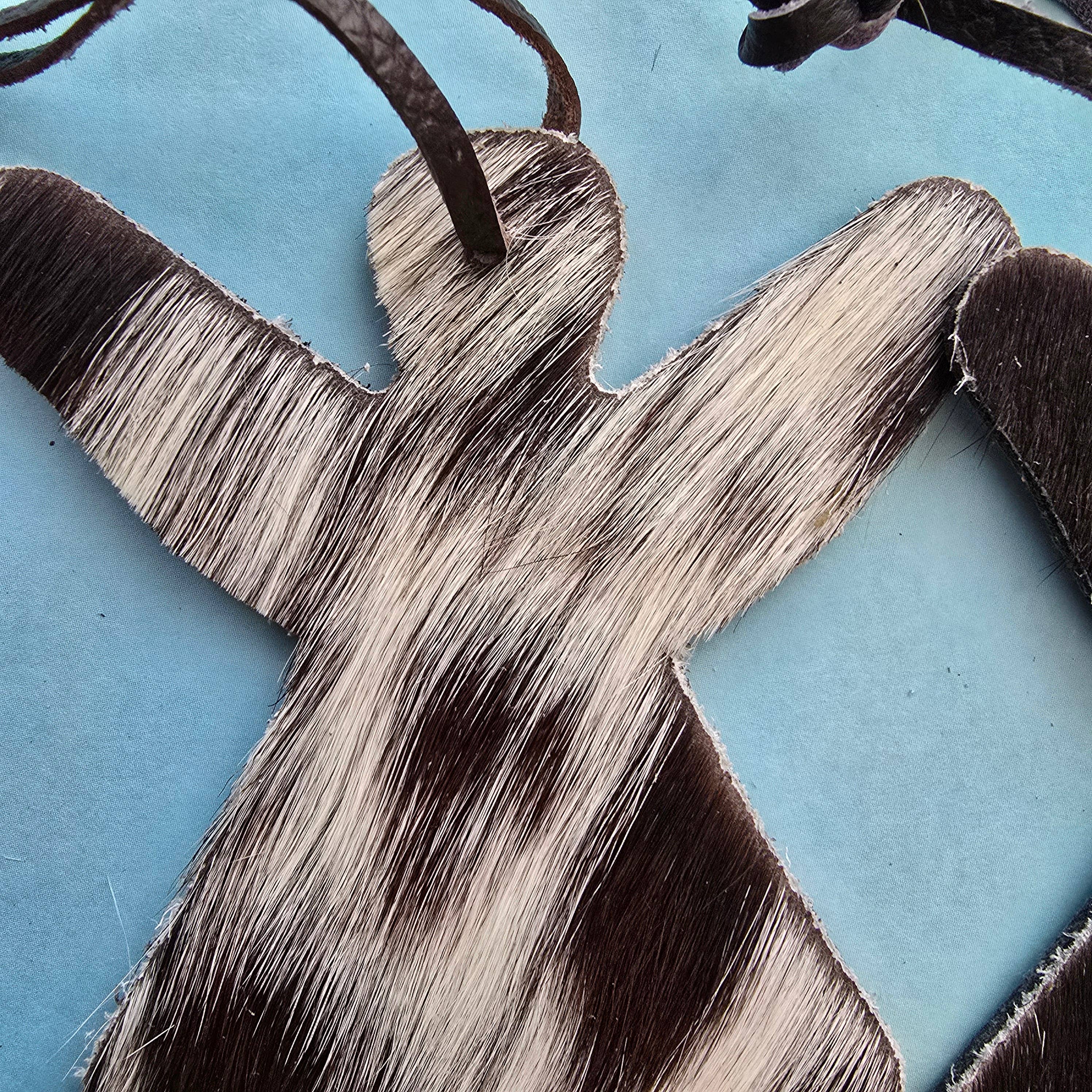 Ranchers Closet - Wholesale Keychain - Unisex - 10 Cowhide Christmas Angel Ornament – Real Cow Hide tag1