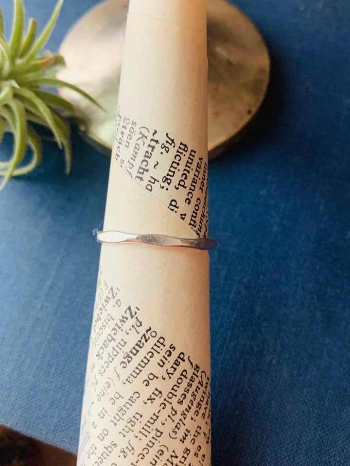 Alianza apilable facetas - Relleno de plata esterlina u oro de 14 k para venta al por mayor de Notions of Lovely