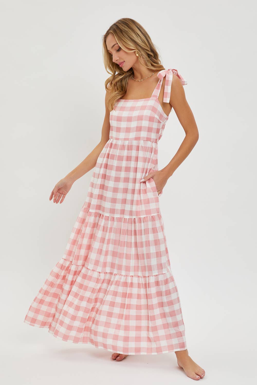 Sweet Lovely by Jen - Wholesale Dress - Women's - MAXI DRESS IN TIERED3