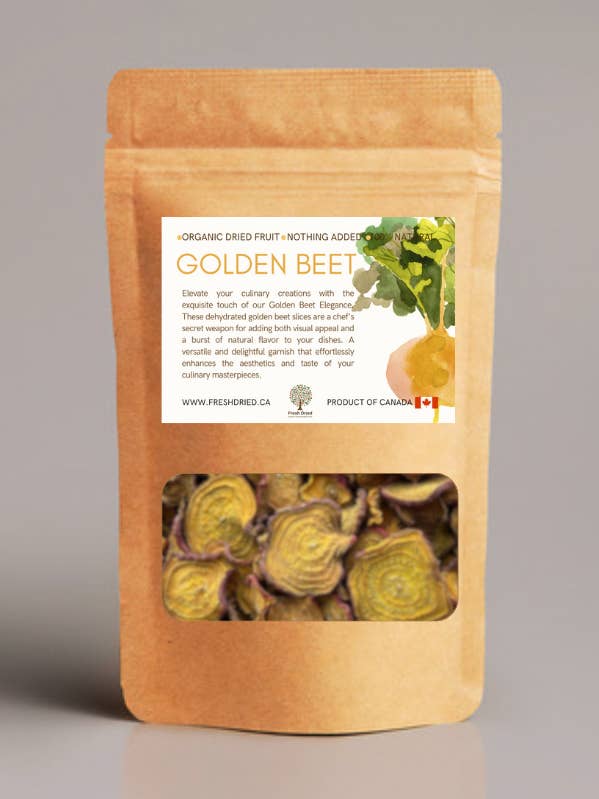 Dried Golden Beet Slices - organic for wholesale by FreshDried