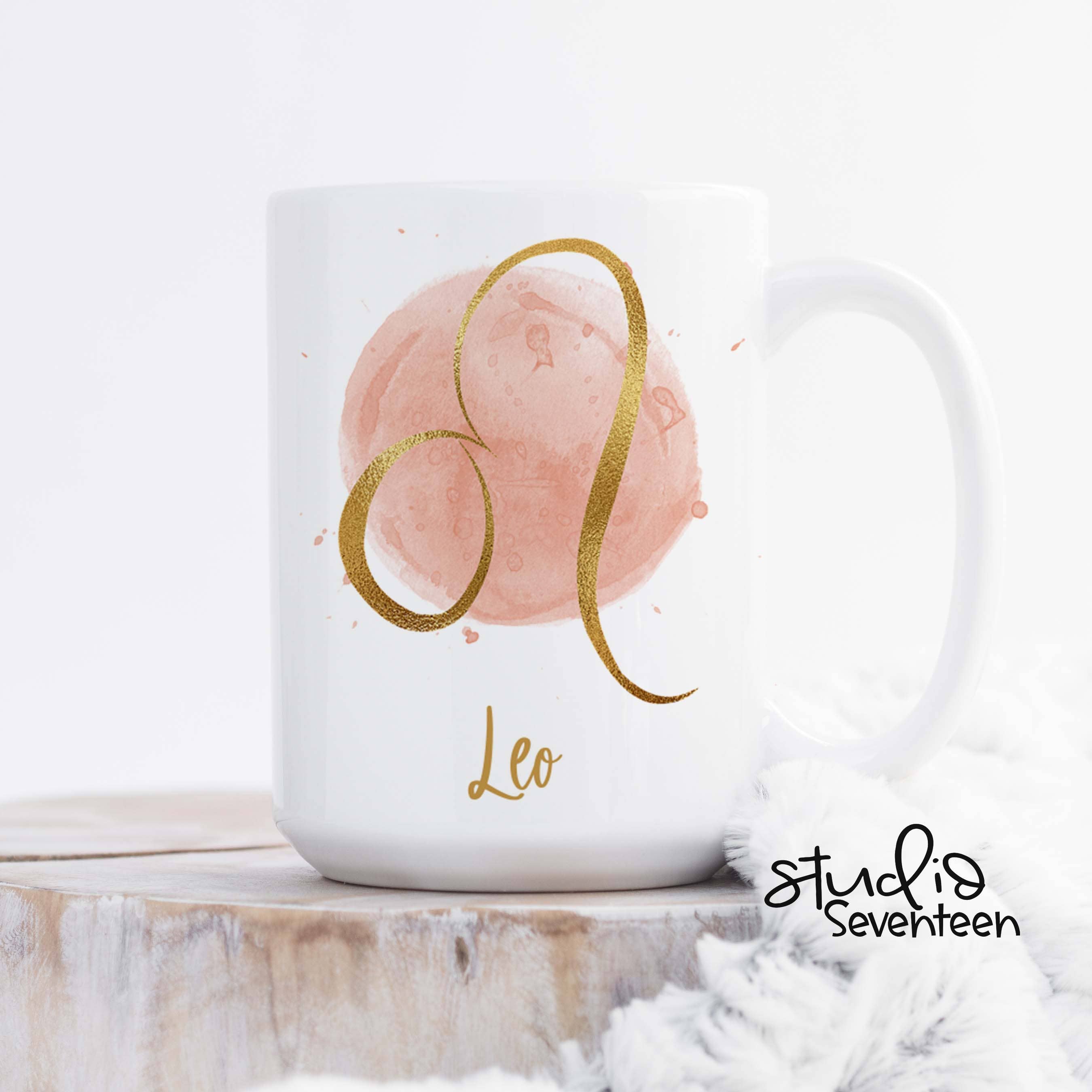 Studio Seventeen - Wholesale Coffee Mug - Horoscope Mug with the Zodiac Sign Leo