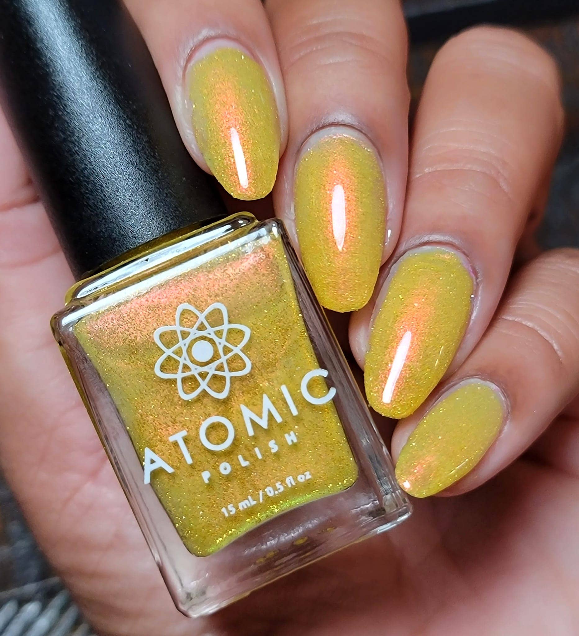 Atomic Polish - Wholesale Nail Polish - Ammonia Yellow Reflective Aurora Nail Polish9