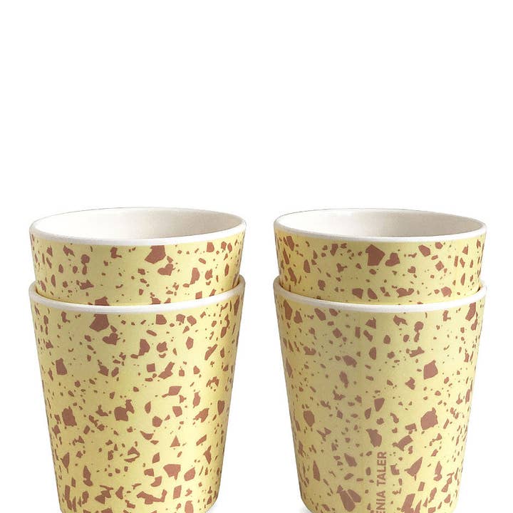 Tasse Terrazzo jaune - Set de 4 pour la vente par Xenia Taler Canada