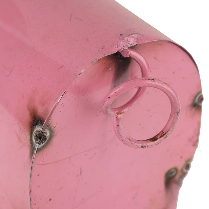 My Amigos Imports – Großhandel Gartendeko/-schmuck – Rosie das rosa Schwein, Gartenkunst aus Metall, 9x13x15H1