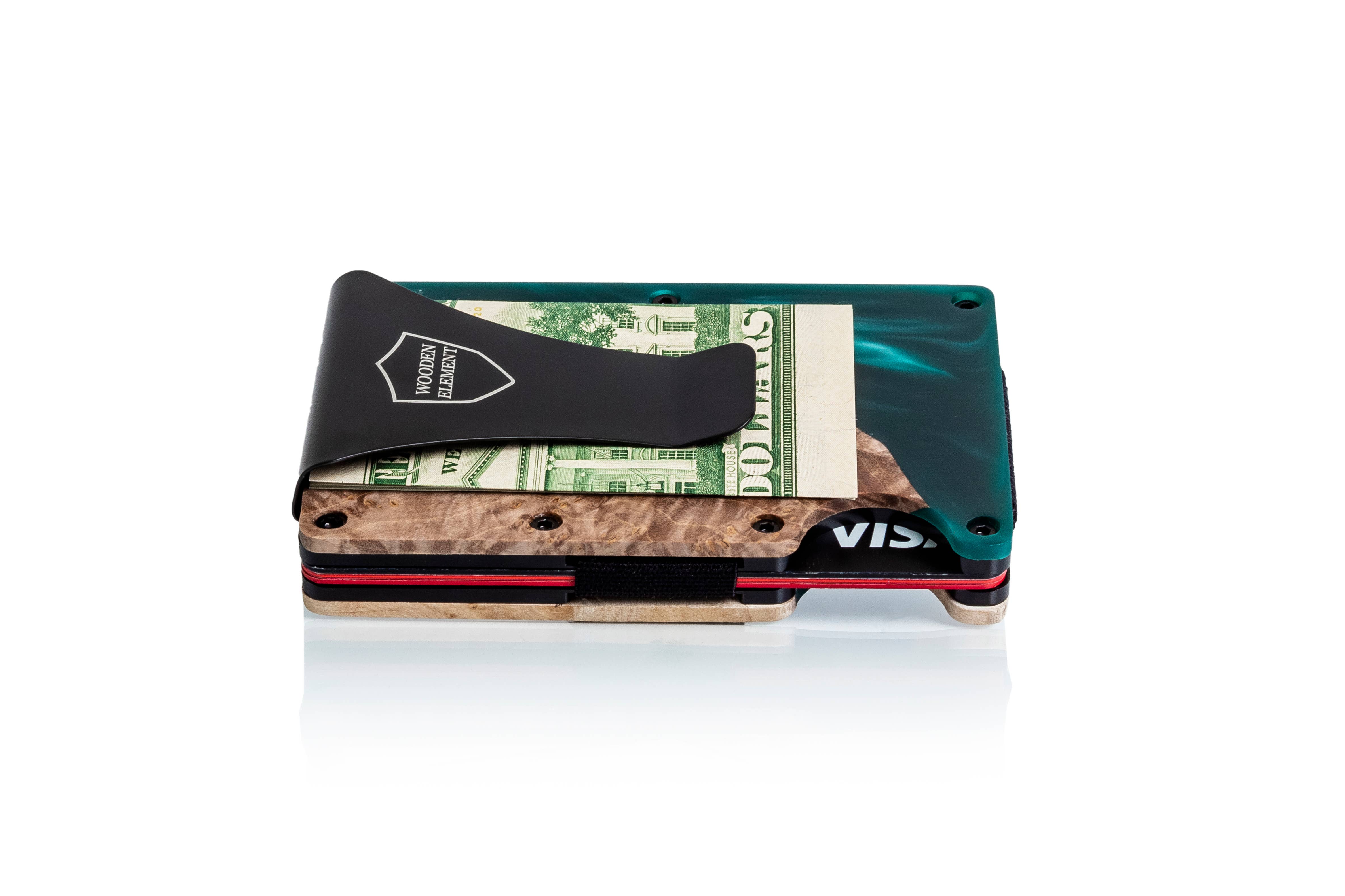 Wooden Element - Vente Portefeuille – unisexe - Portefeuilles intelligents en bois/résine - lot assorti de 1119