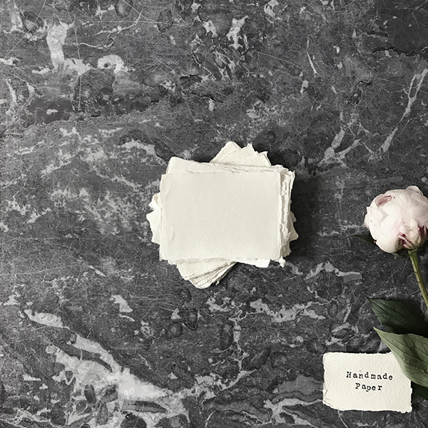 The Natural Paper Company - Vente Assortiments de papeterie/cartes - Papier fait main blanc | Papier chiffon de coton recyclé7