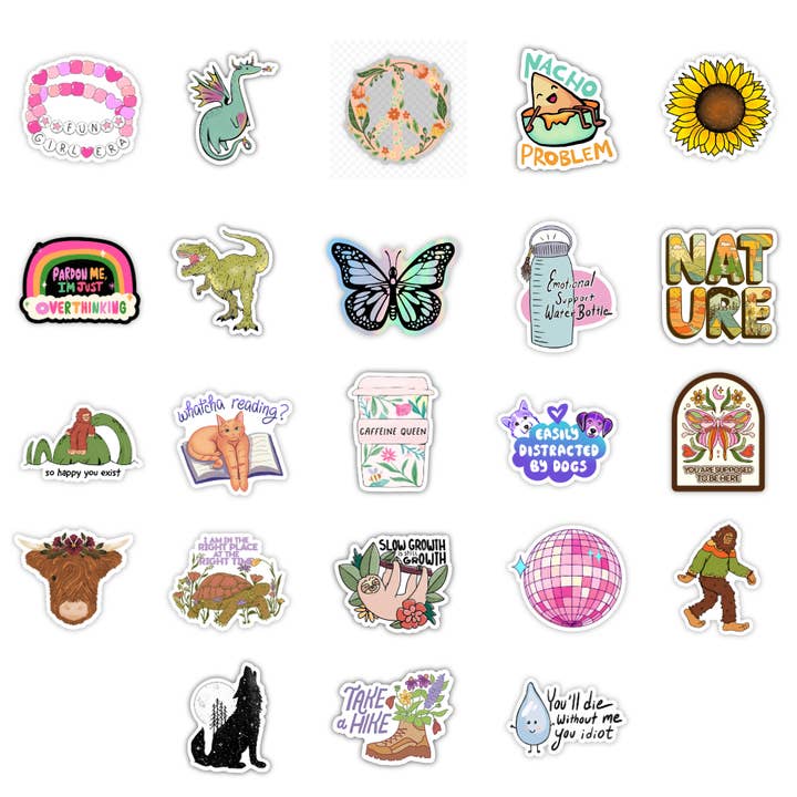 Big Moods - Wholesale Retailer Display - Paper & Novelty - 48 Pocket Wall Sticker Display