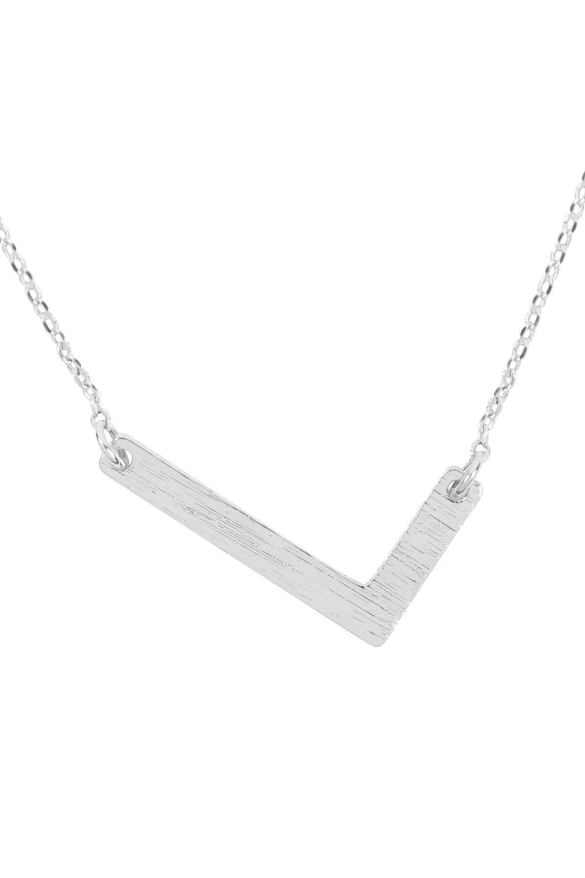 MYS Wholesale Inc - Wholesale Pendant/Charm Necklace - Initial Rough Finish Chain Necklace10